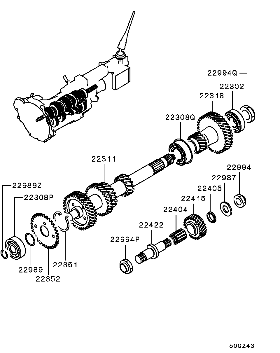 M/T GEAR / WITH TURBO (COUNTERSHAFT)