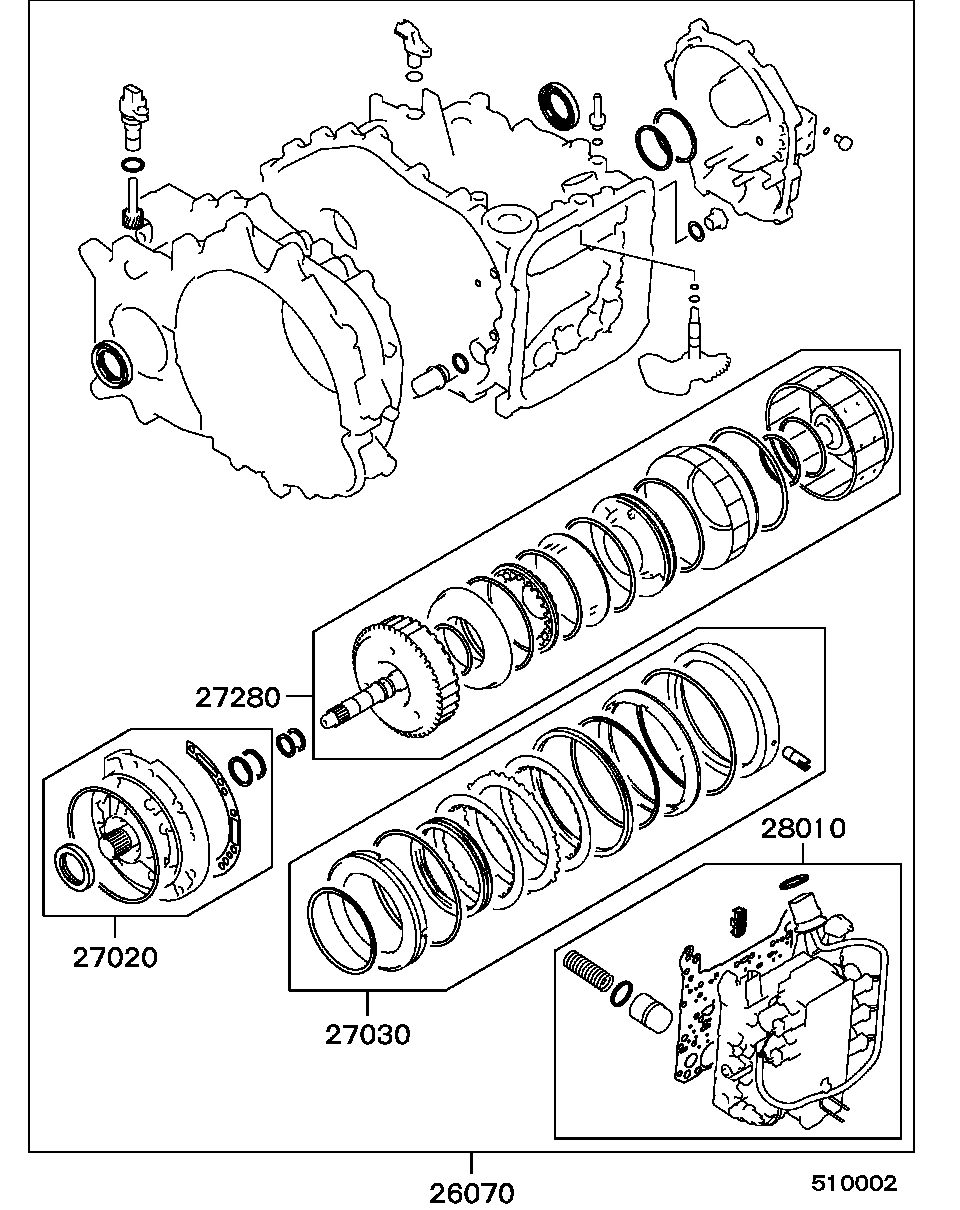 A/T OVERHAUL KIT / 4-SPEED