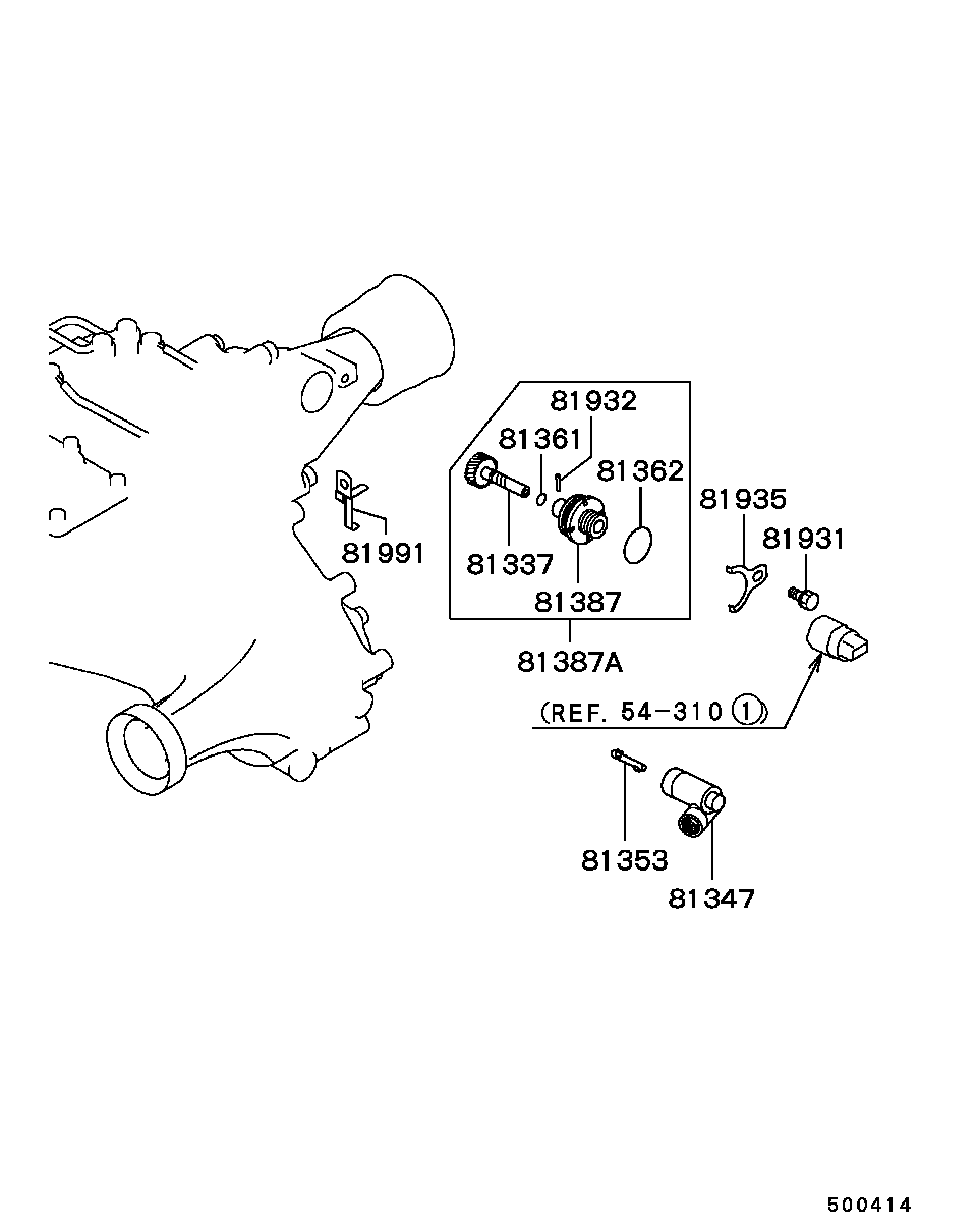 A/T CASE / ALL (SPEEDOMETER GEAR)