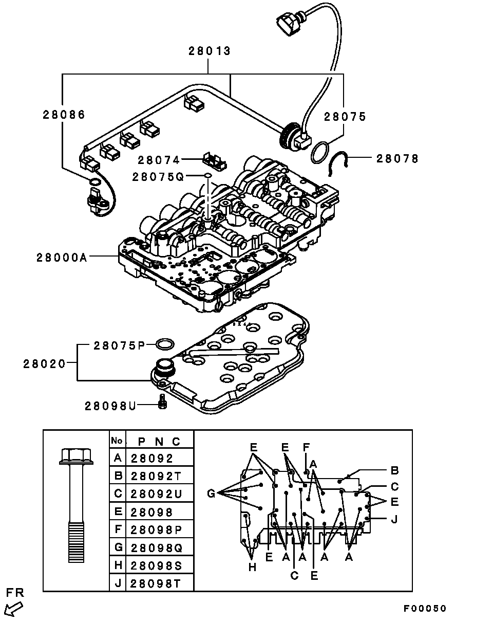 A/T VALVE BODY / ALL (ASSEMBLY,CONNECTING PARTS ETC.)