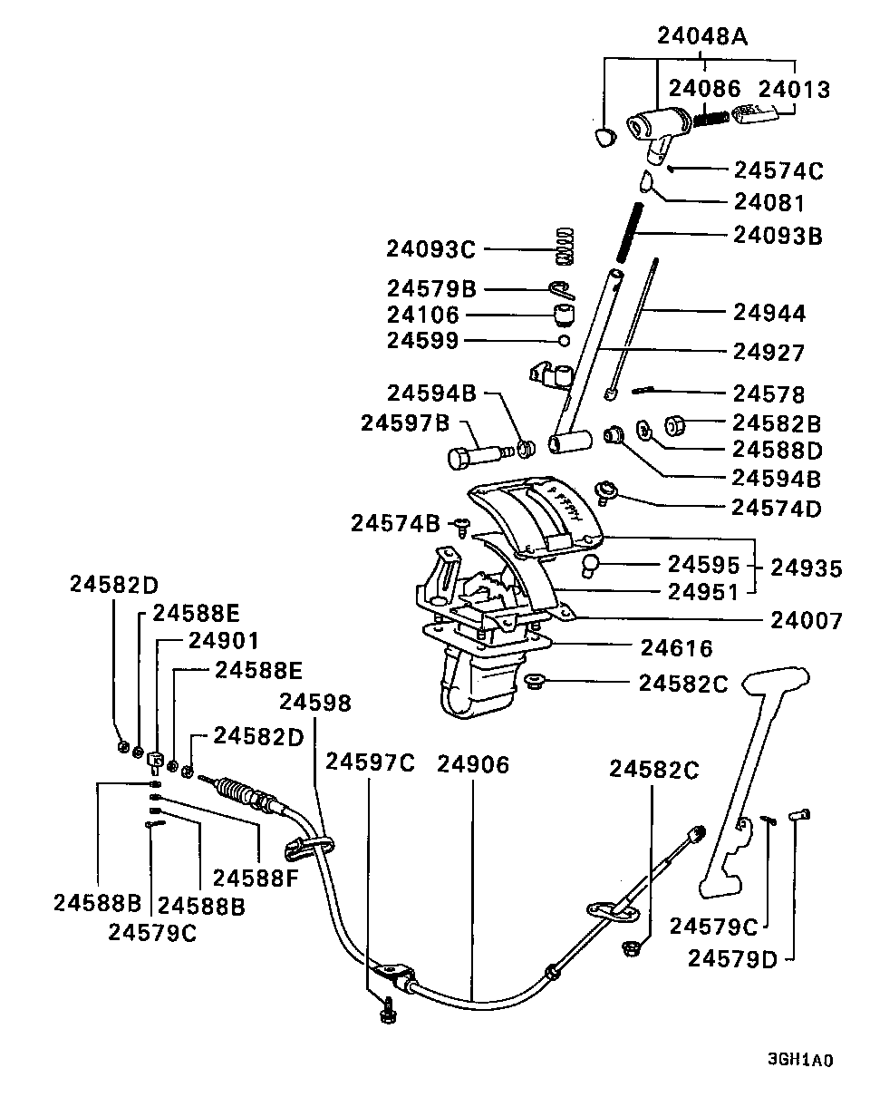 A/T FLOOR SHIFT LINKAGE / -8608.3