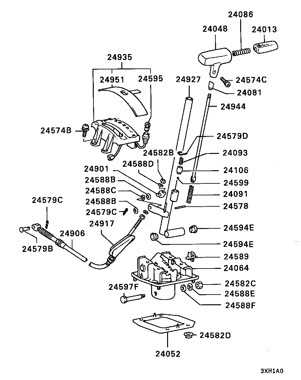 A/T FLOOR SHIFT LINKAGE / -8612.3