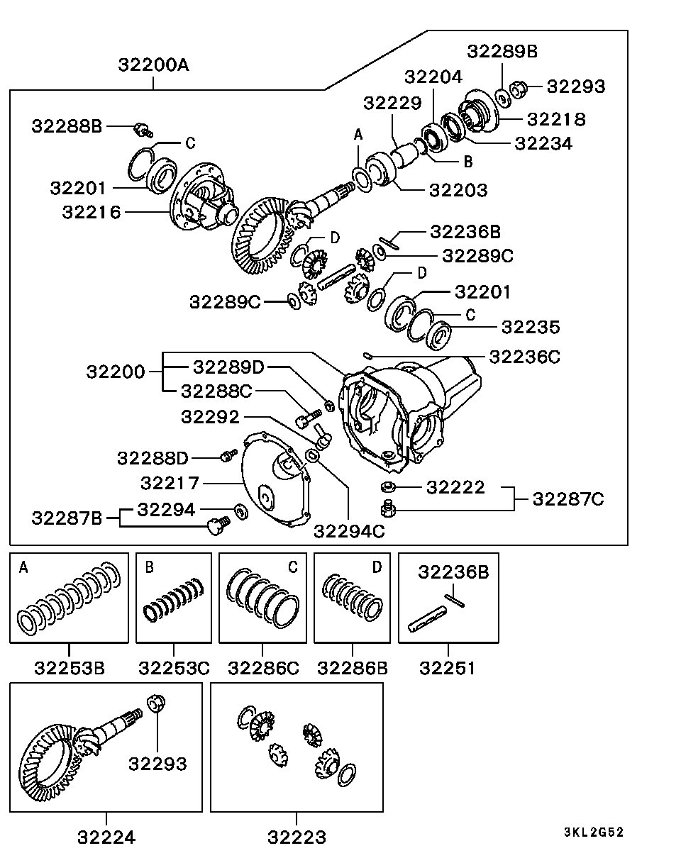 FRONT AXLE DIFFERENTIAL / 2PINION TYPE