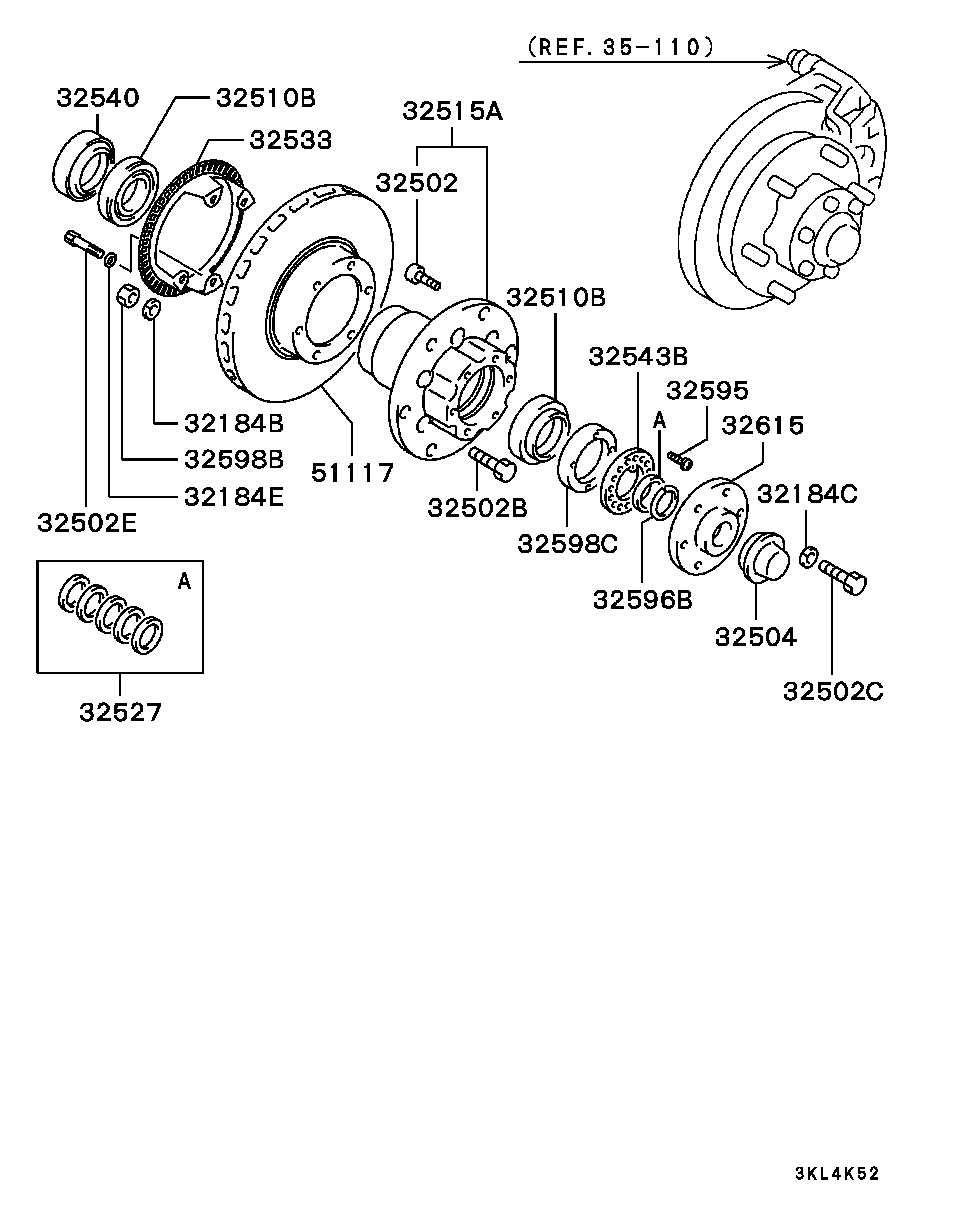 FRONT AXLE HUB & DRUM / ALL