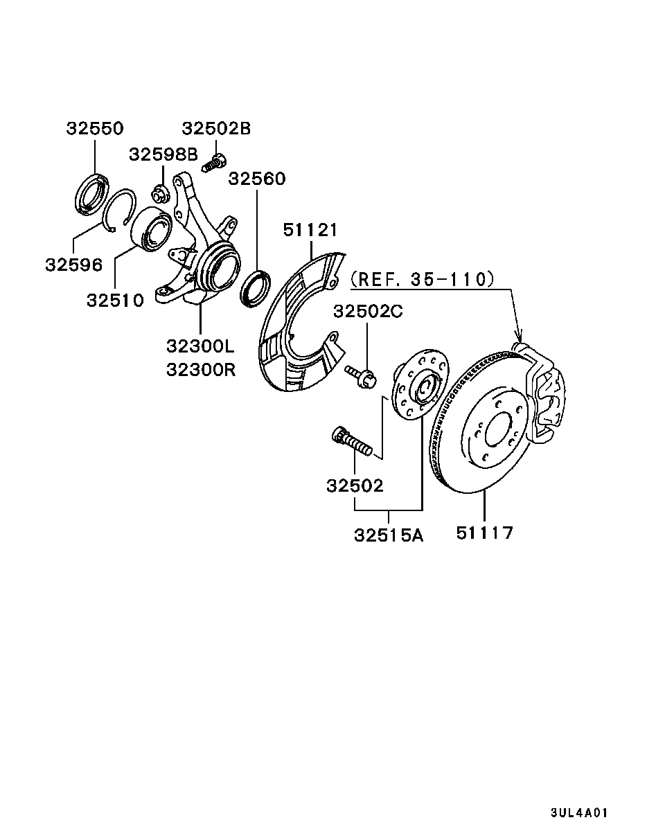 FRONT AXLE HUB & DRUM / ALL