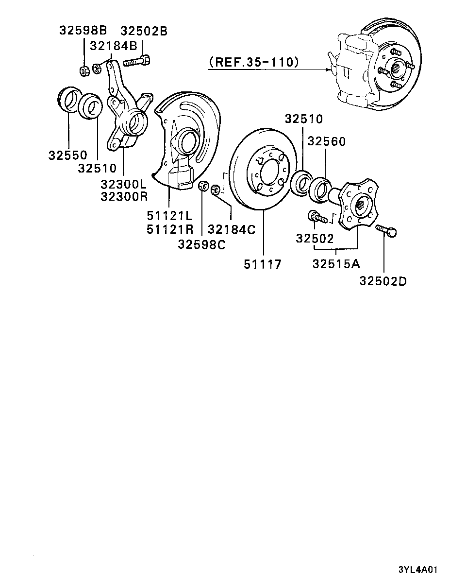 FRONT AXLE HUB & DRUM / ALL
