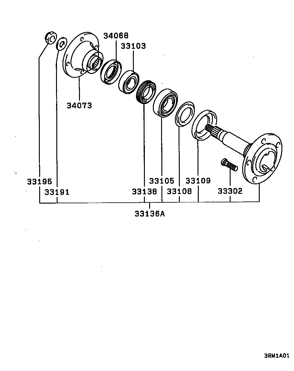 REAR AXLE HOUSING & SHAFT