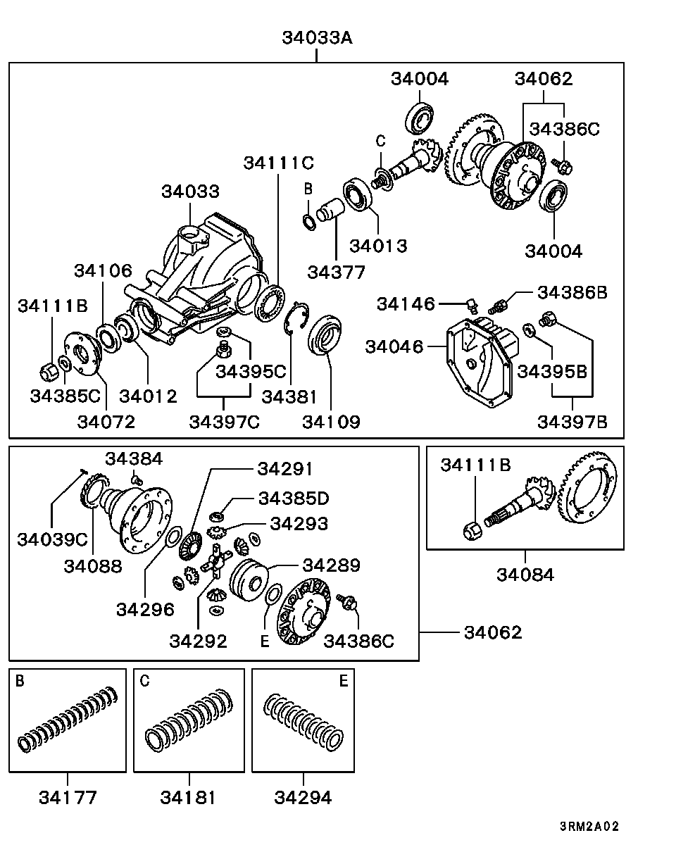 REAR AXLE DIFFERENTIAL / VISCOUS LSD..W/TURBO