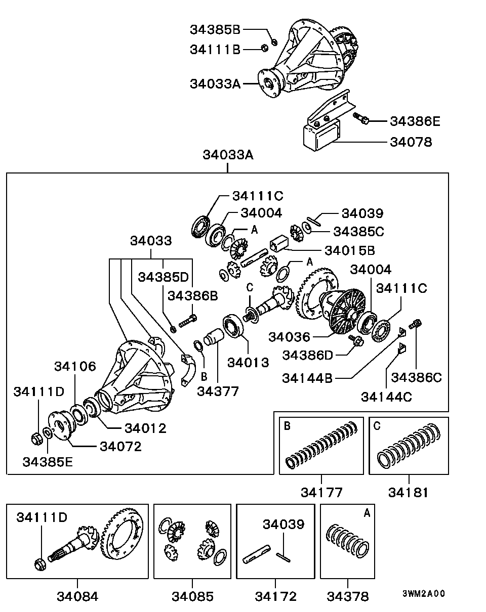REAR AXLE DIFFERENTIAL / STD