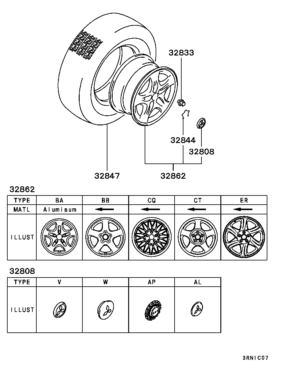 WHEEL,TIRE & COVER / WHEEL,TIRE ETC.