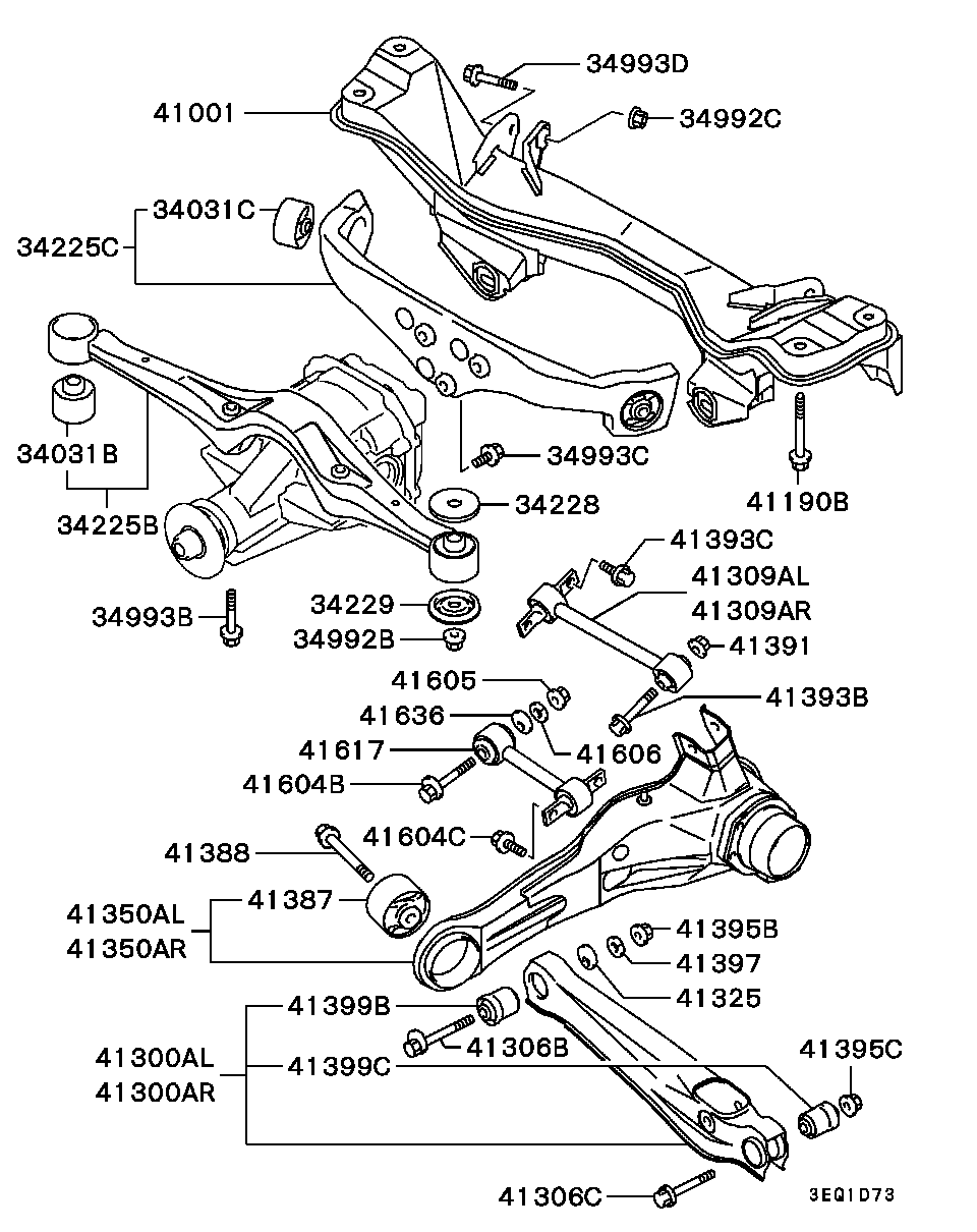 REAR SUSP / SUSPENSION ARM,ETC.