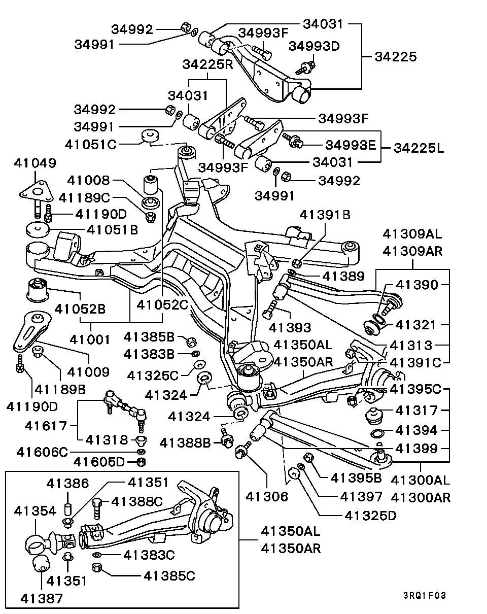 REAR SUSP / ARM,CROSSMEMBER ETC.