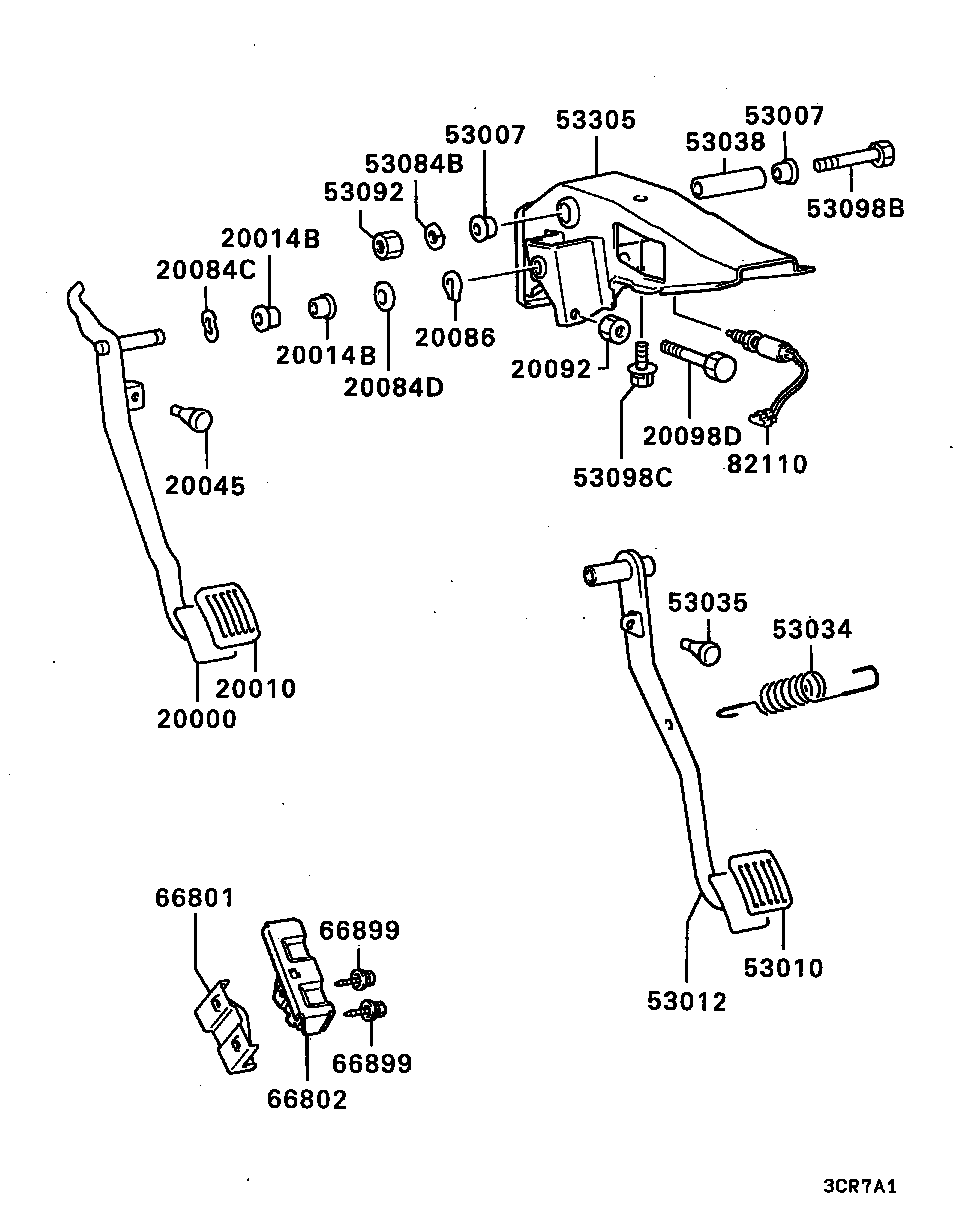 BRAKE & CLUTCH PEDAL / ALL