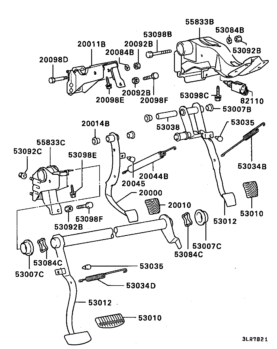 BRAKE & CLUTCH PEDAL / ALL