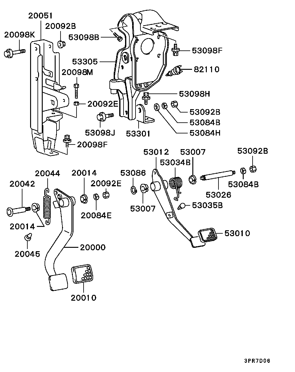 BRAKE & CLUTCH PEDAL / ALL