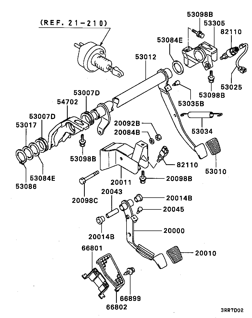 BRAKE & CLUTCH PEDAL / M/T..TURBO