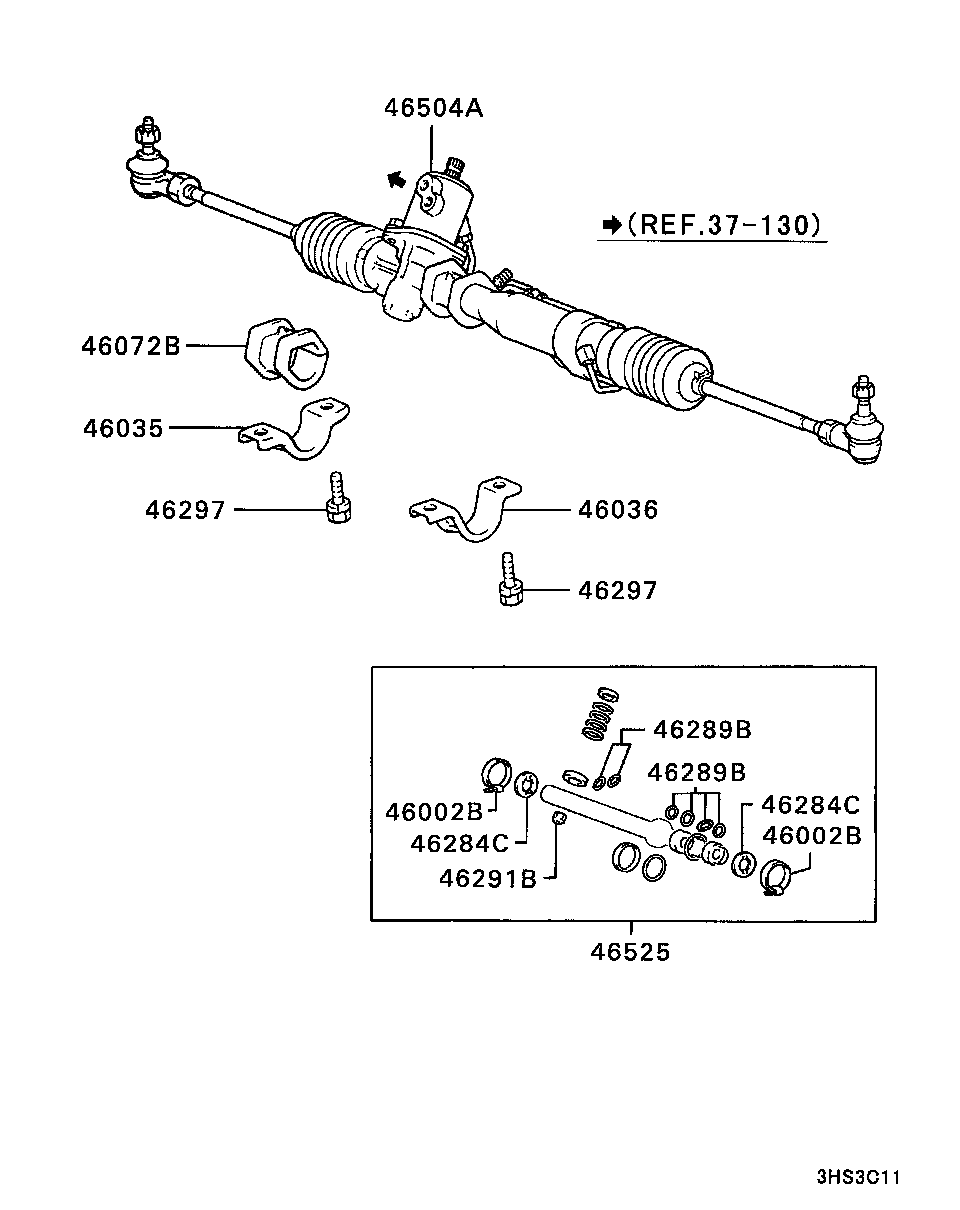 STEERING GEAR / ATTACHING PARTS,SEAL KIT