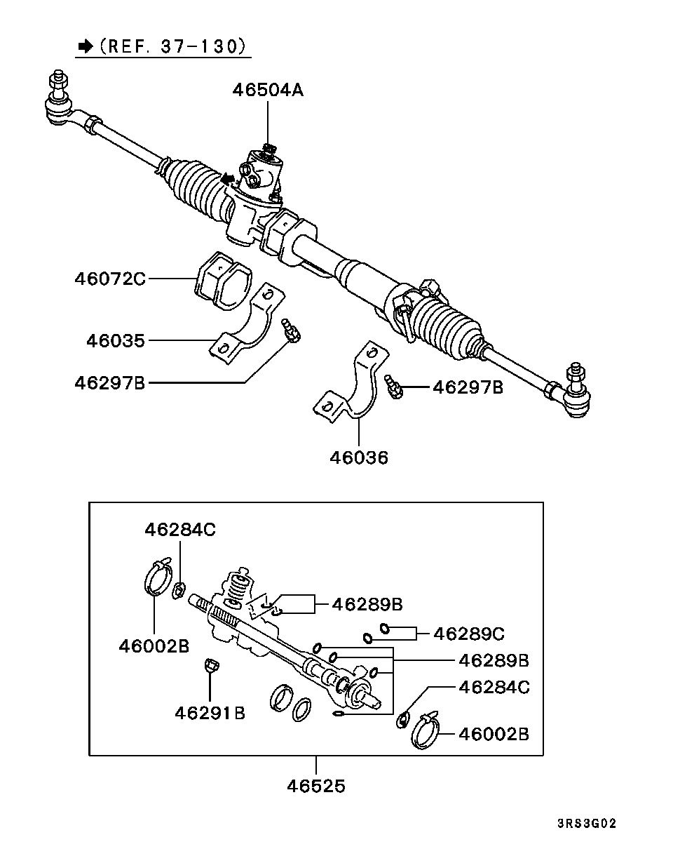 STEERING GEAR / P/S ATTACHING PARTS