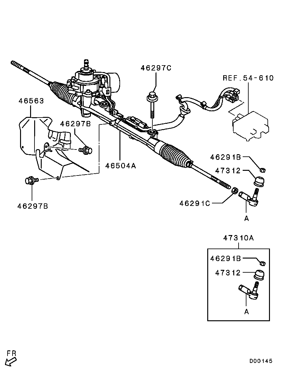 STEERING GEAR / INSTALLING PARTS