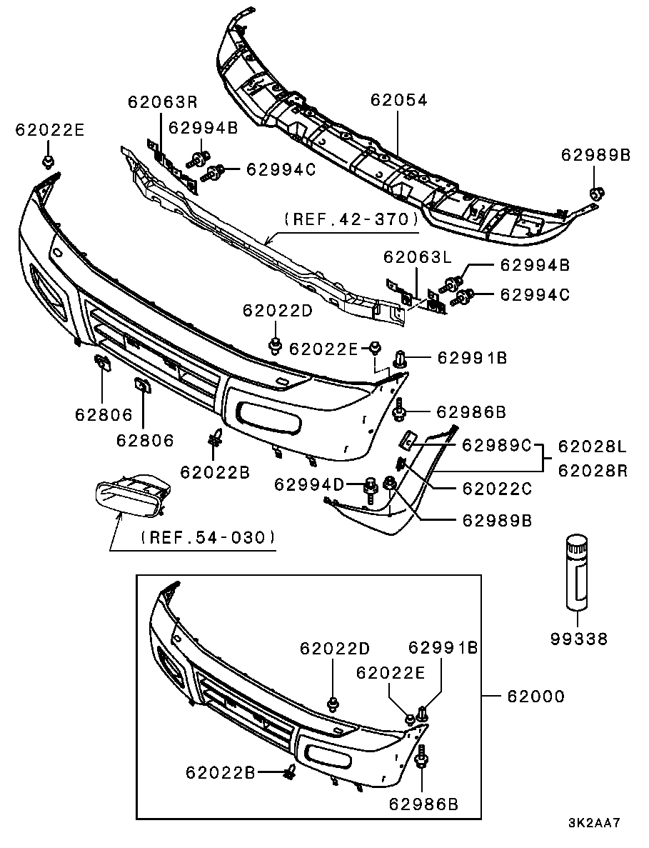 FRONT BUMPER & SUPPORT / -0207.3