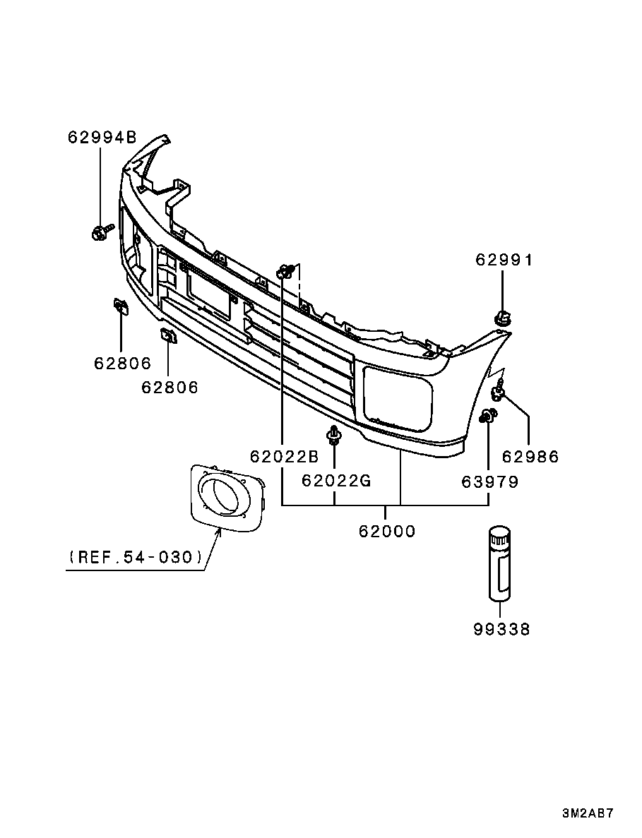 FRONT BUMPER & SUPPORT / -0012.3