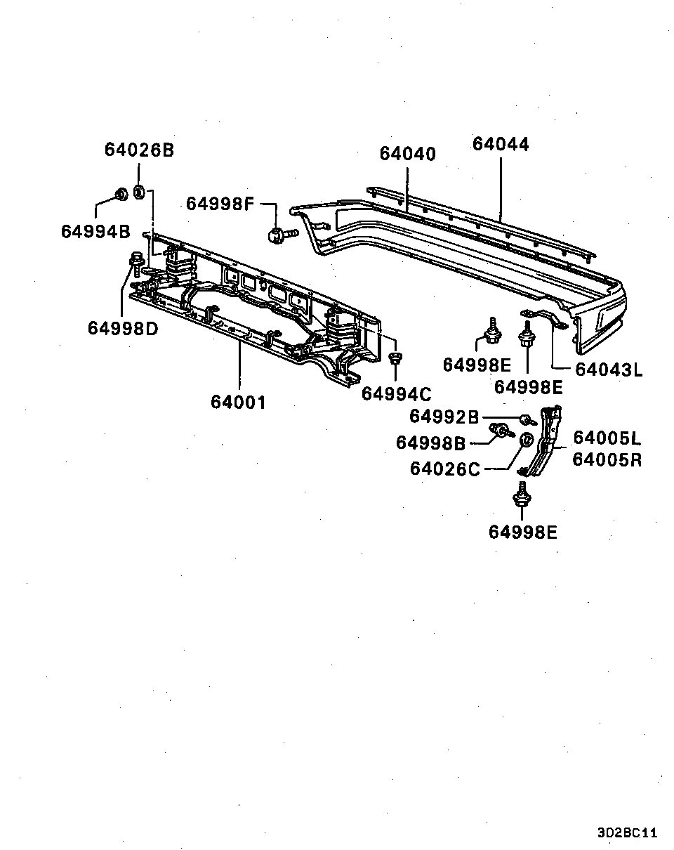 REAR BUMPER & SUPPORT / ALL