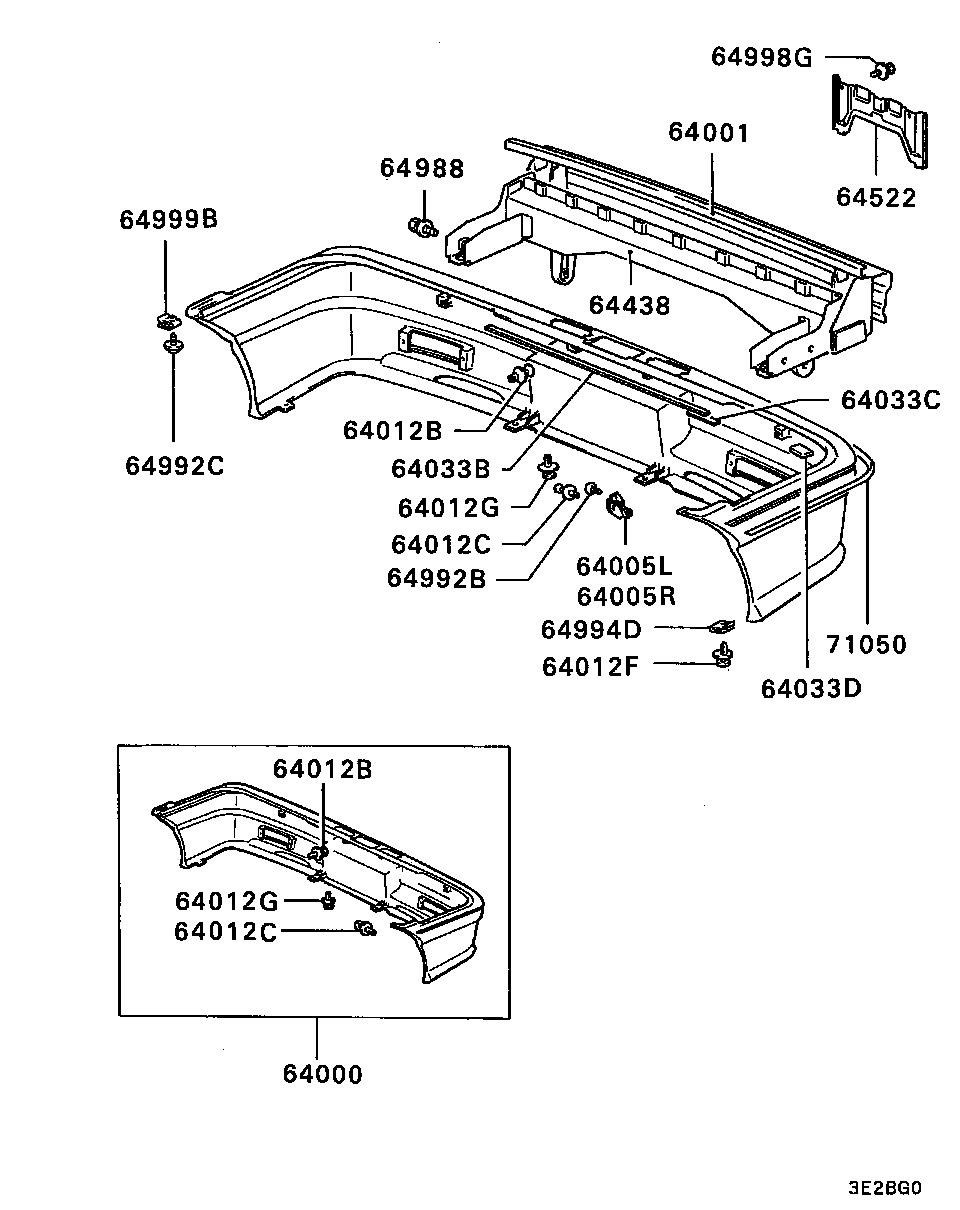 REAR BUMPER & SUPPORT / ALL