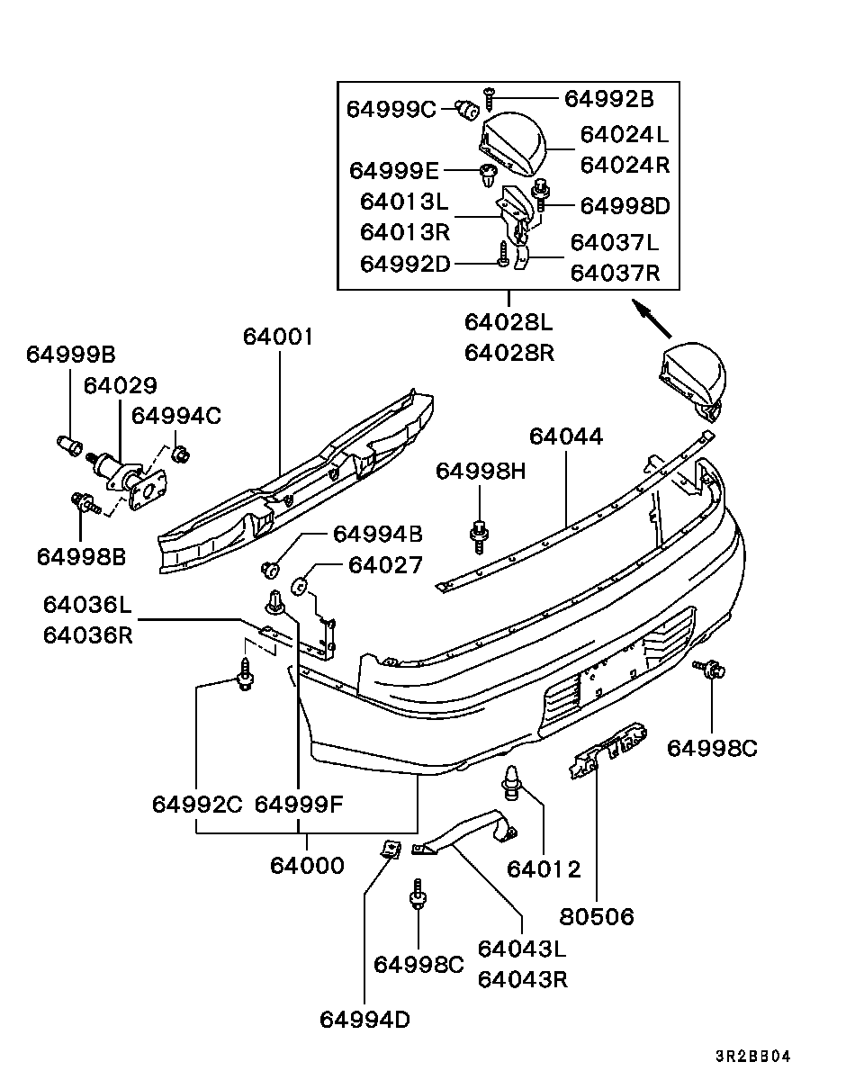 REAR BUMPER & SUPPORT / -9305.3