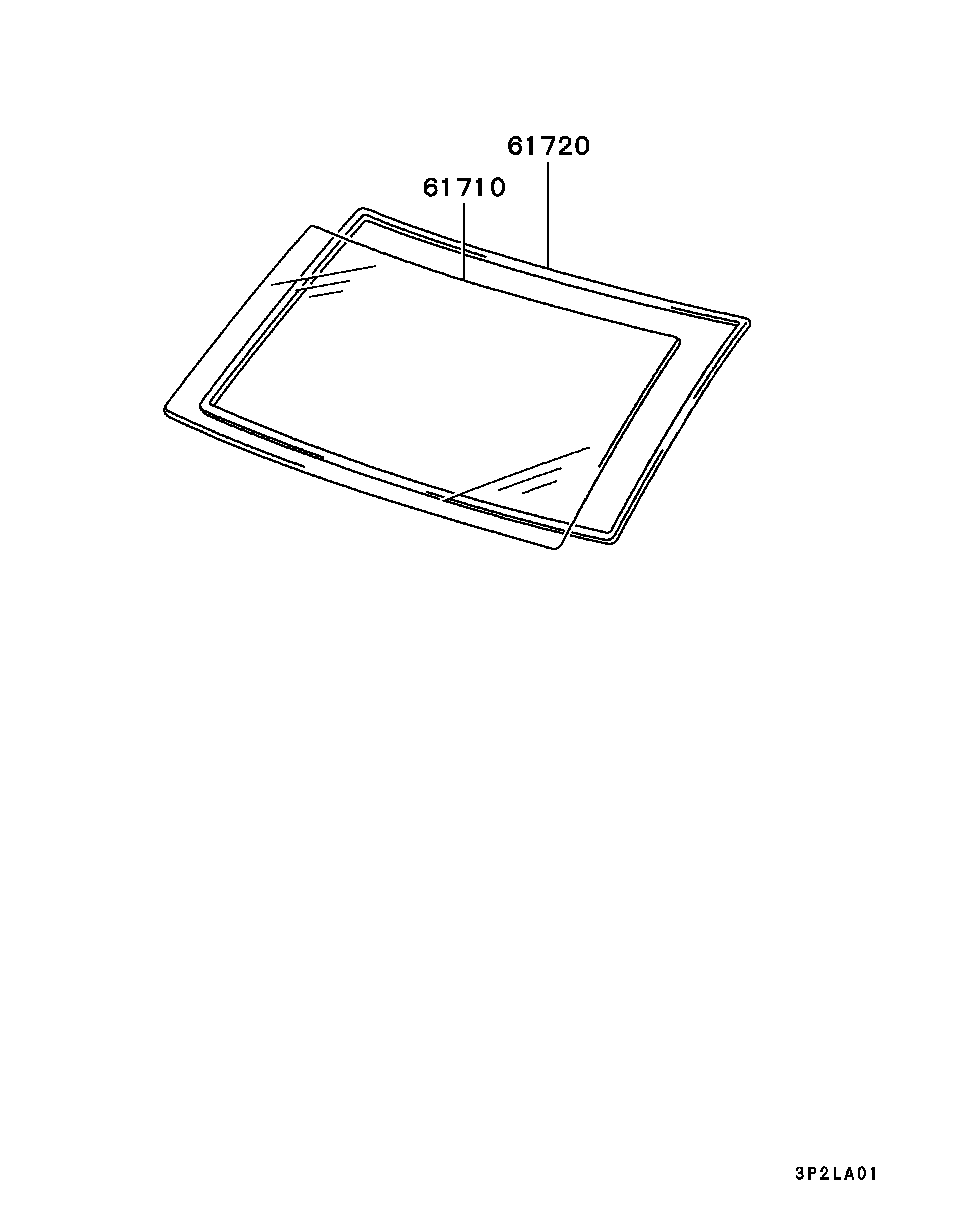 WINDSHIELD GLASS & MOULDING