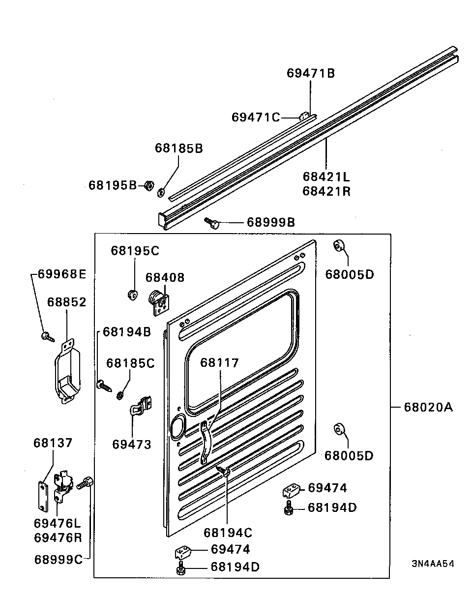 PANEL VAN BODY / REAR BODY DOOR,ETC.