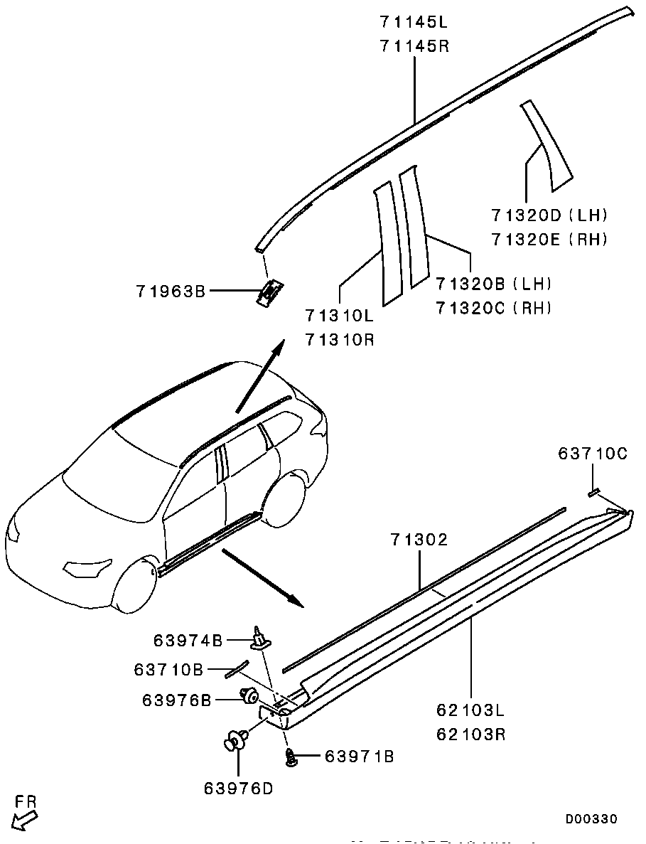 SIDE GARNISH & MOULDING / -1506.3