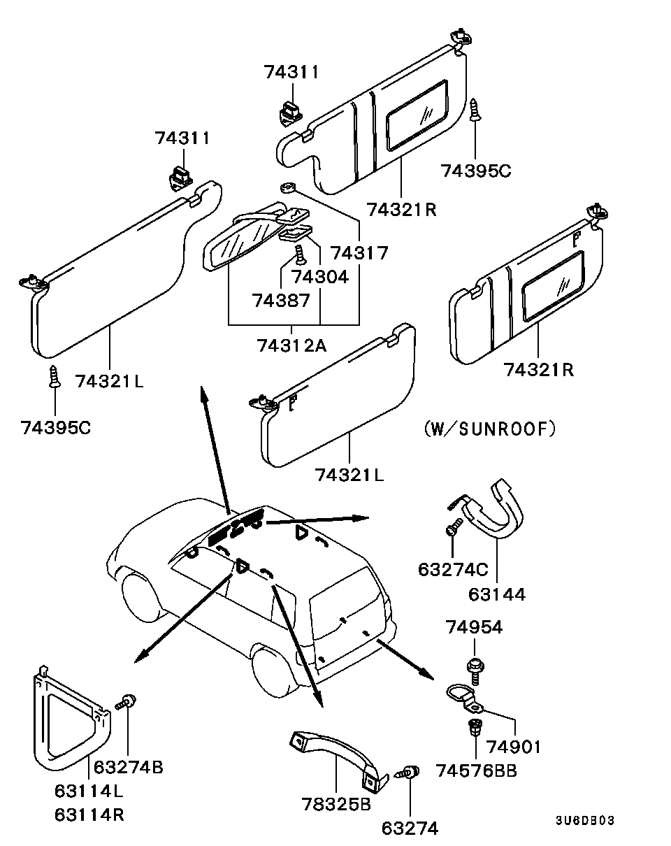 MIRROR,GRIPS & SUNVISOR / ALL