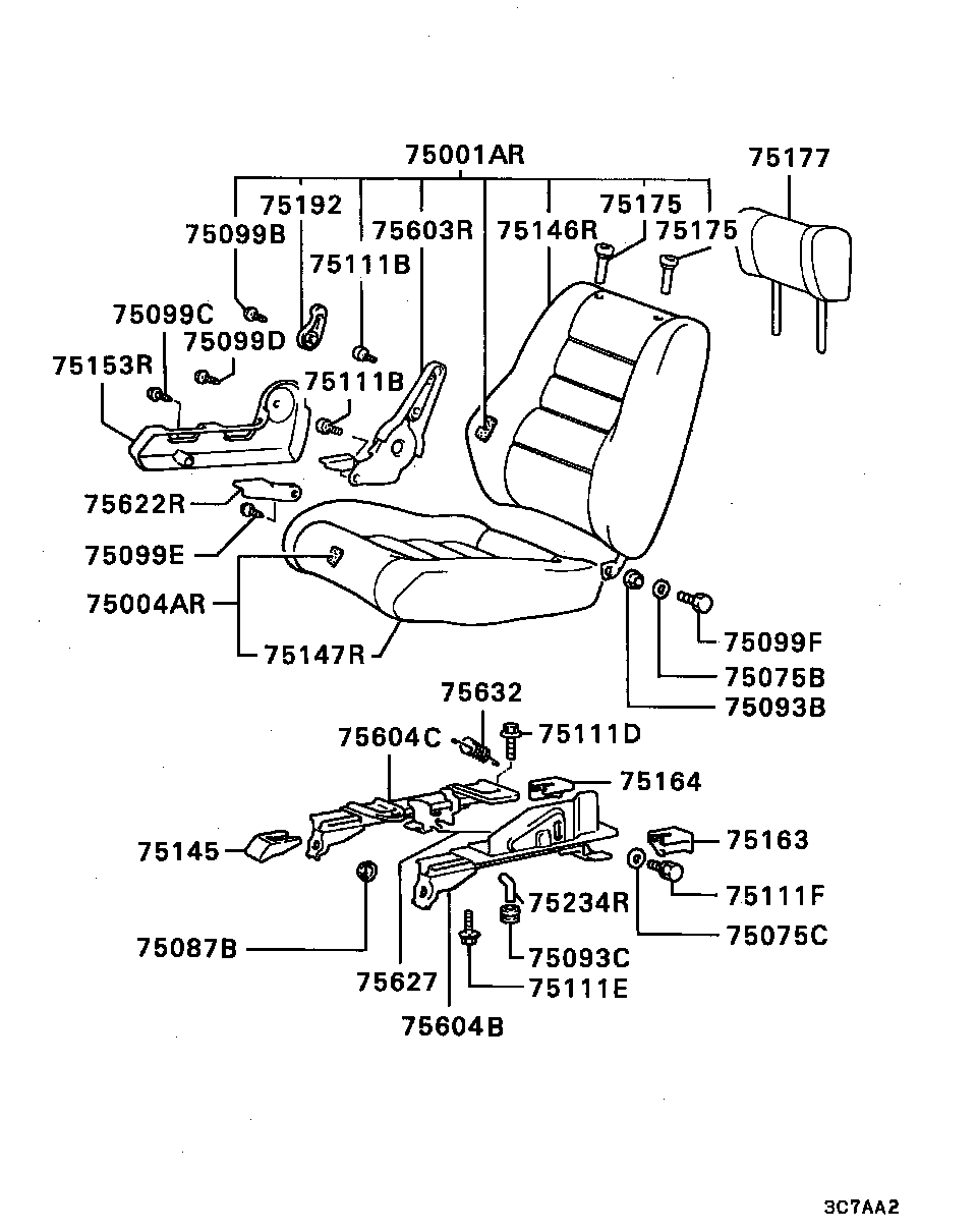 FRONT SEAT / RH -8303.3