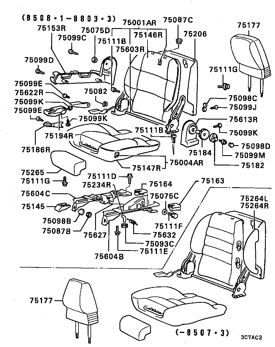 FRONT SEAT / RH -8803.3