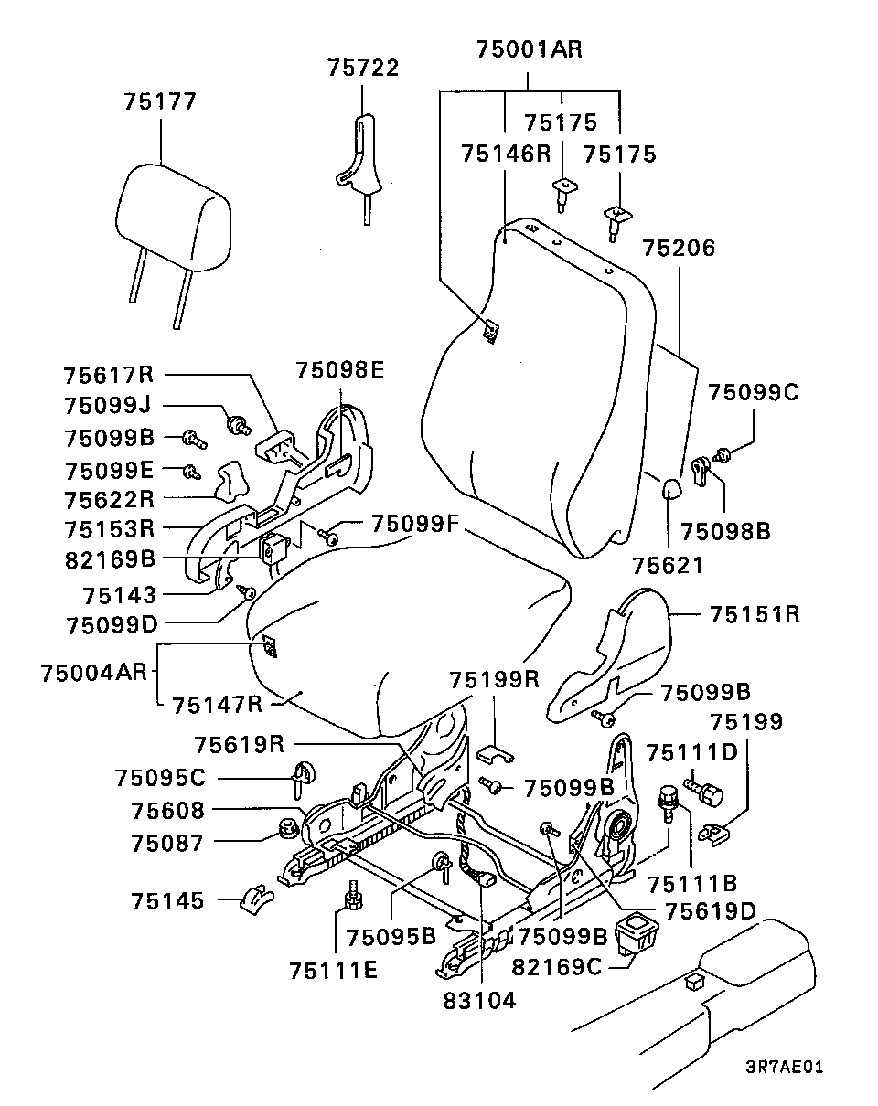 FRONT SEAT / RH -9112.3