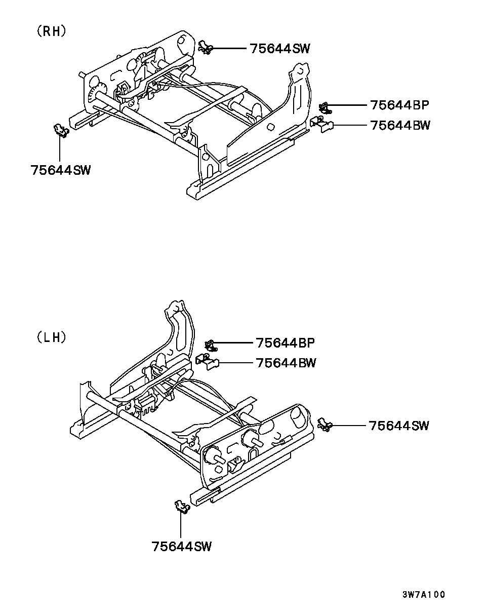 FRONT SEAT / ADJUSTER INNER PARTS