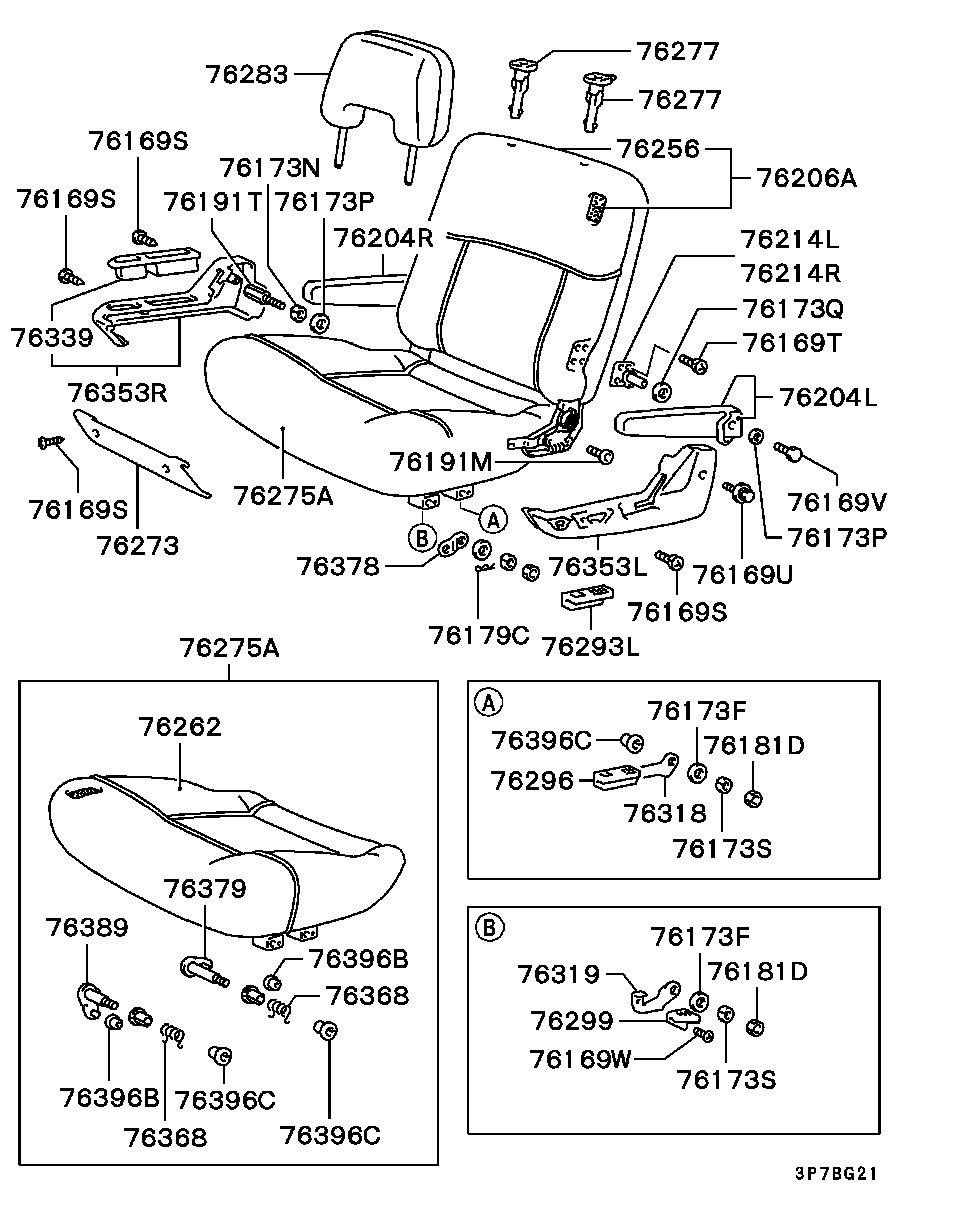 REAR SEAT / TURN SEAT..BACK,CUSHION,ETC.