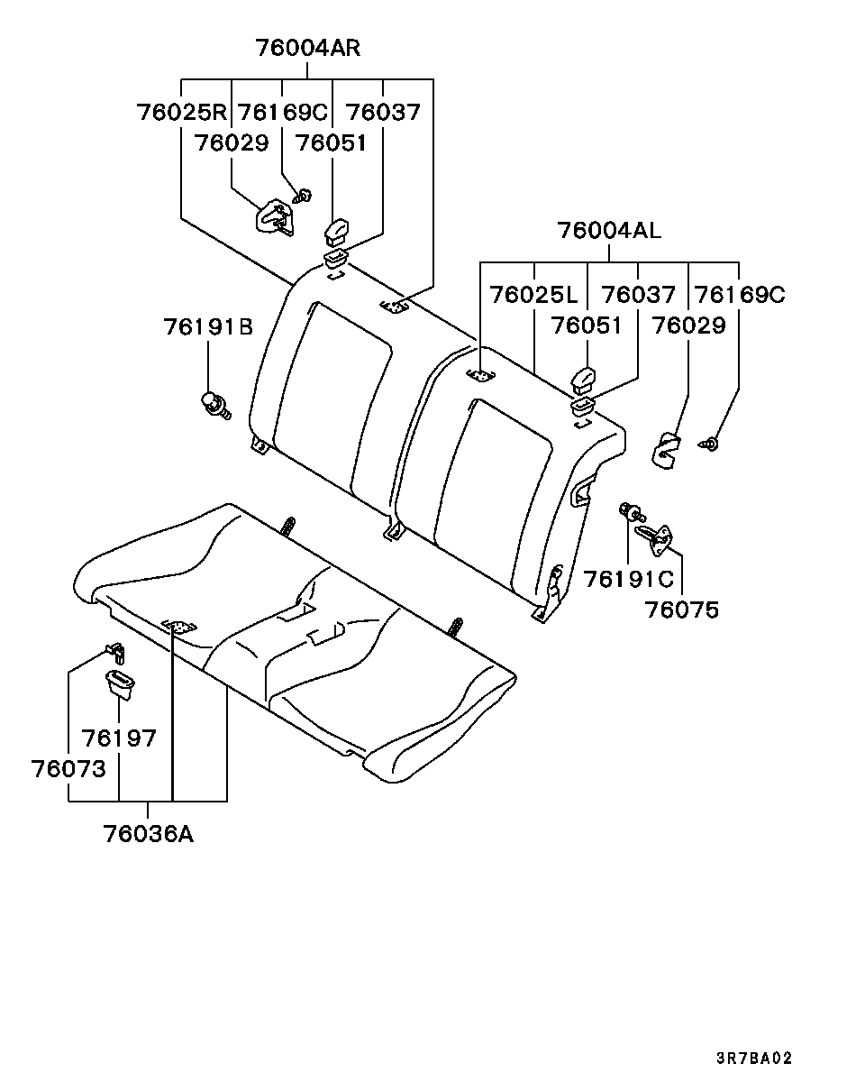 REAR SEAT / REAR SEAT