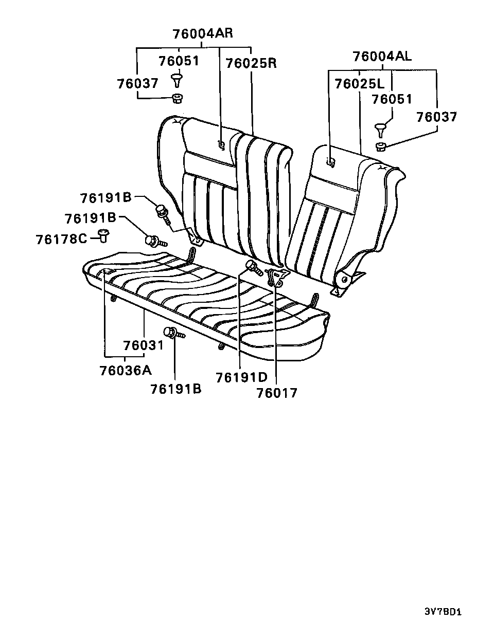 REAR SEAT / SPLIT TYPE