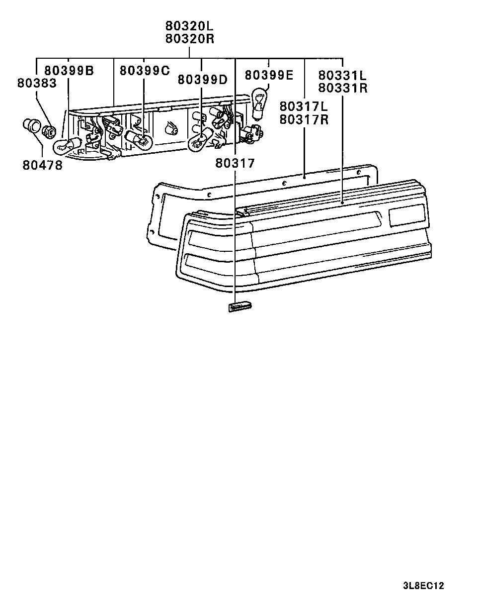 REAR EXTERIOR LAMP / TAIL LAMP