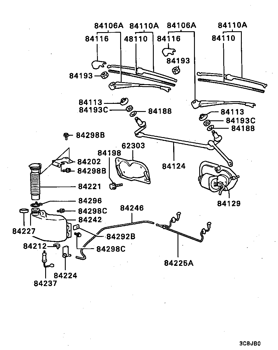 WINDSHIELD WIPER & WASHER / -8803.3 TURBO