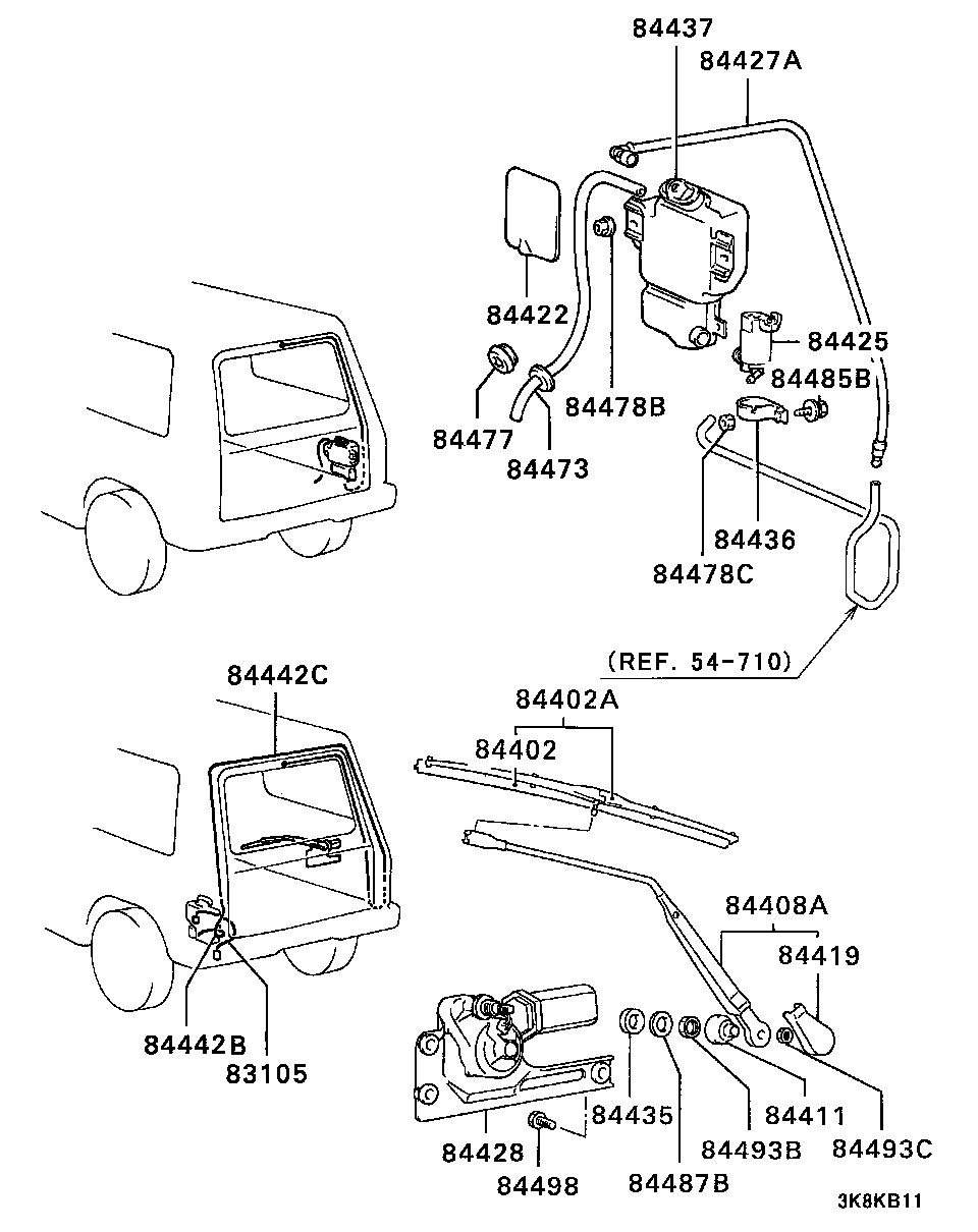 REAR WINDOW WIPER & WASHER / 8809.1-