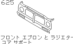 FRONT  APRON &  RADIATOR COREA  SUPPORT< BODY>