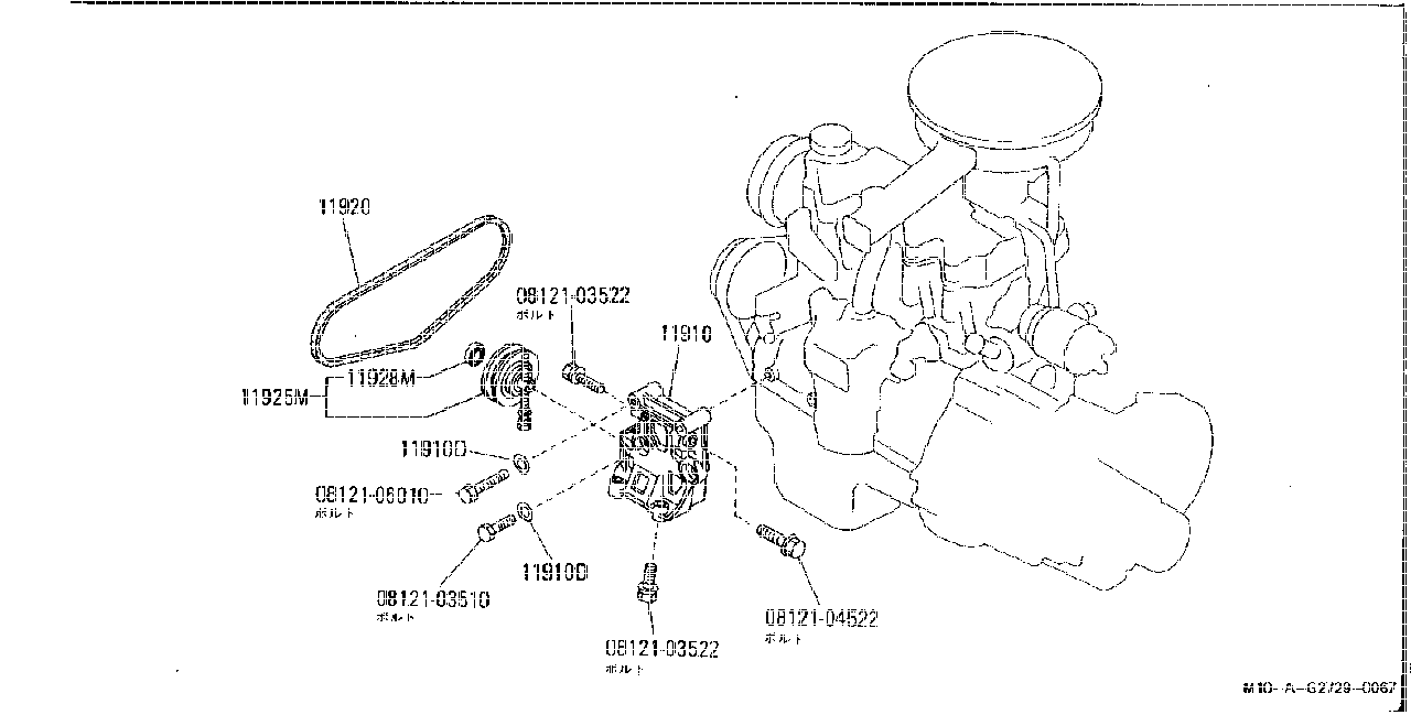 COMPRESSOR BRACKET   RELATION