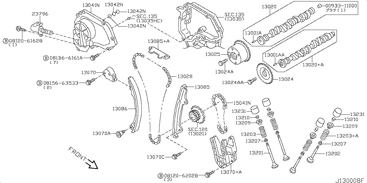 CAMSHAFT&AMP; VALVE(BULB) MECHANISM