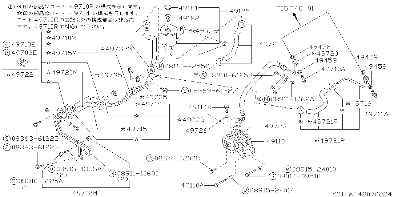 GENERAL VIEW   POWER STEERING SPECIFICATION