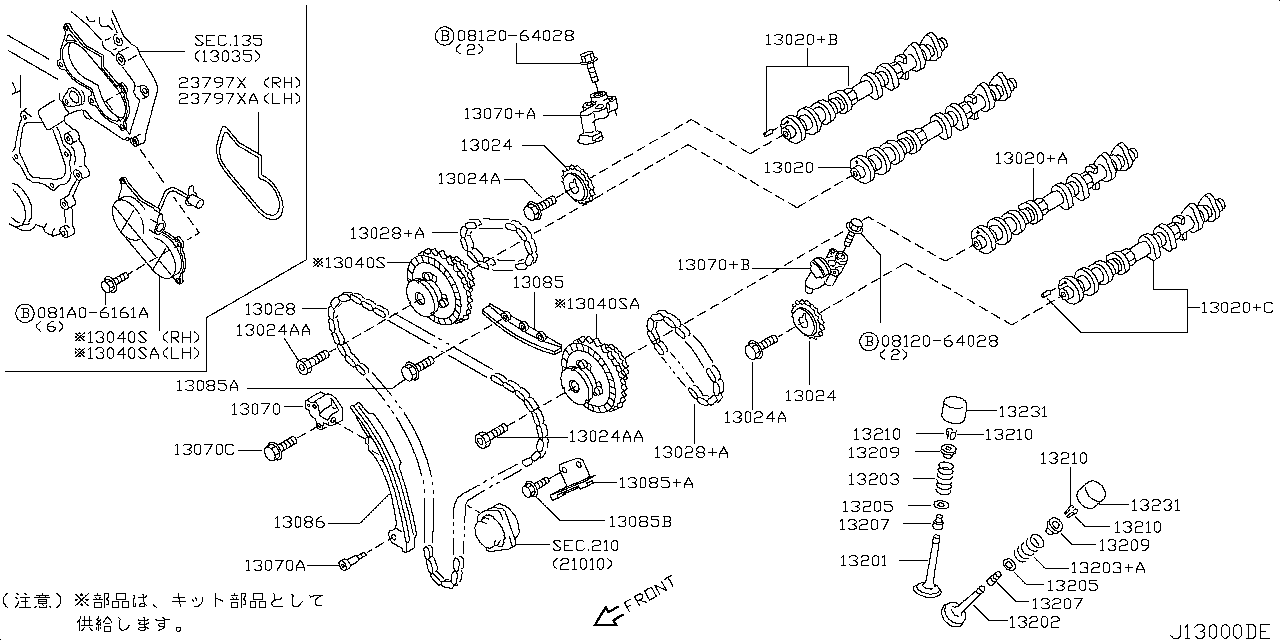 CAMSHAFT&AMP; VALVE(BULB) MECHANISM