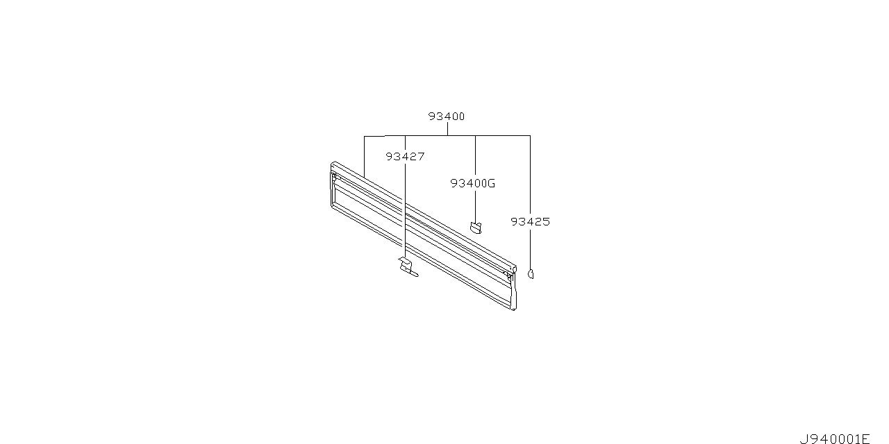 REAR GATE  PANEL PARTS