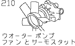 WATER  PUMP &  COOLING FAN &  THERMOSTAT< ENGINE>