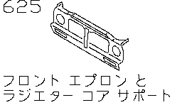 FRONT  APRON &  RADIATOR COREA  SUPPORT< BODY>